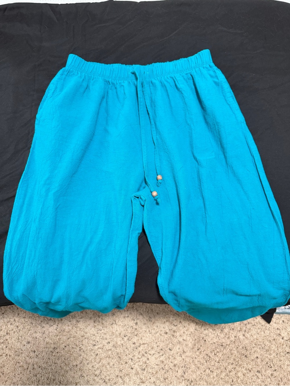 Vintage Teal Women's Straight Leg Beach Pants